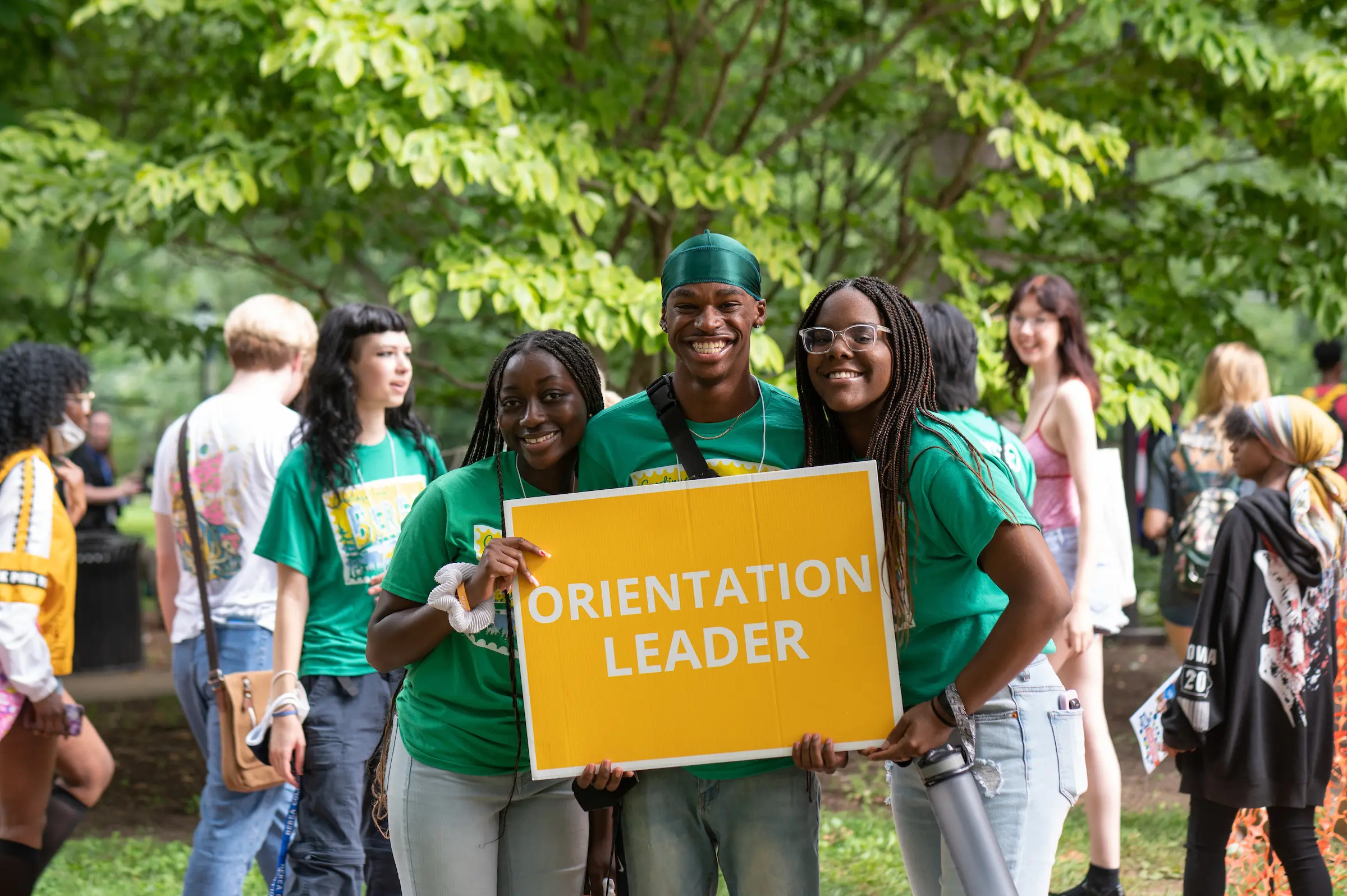 Orientation leaders at Berea College Move In Day