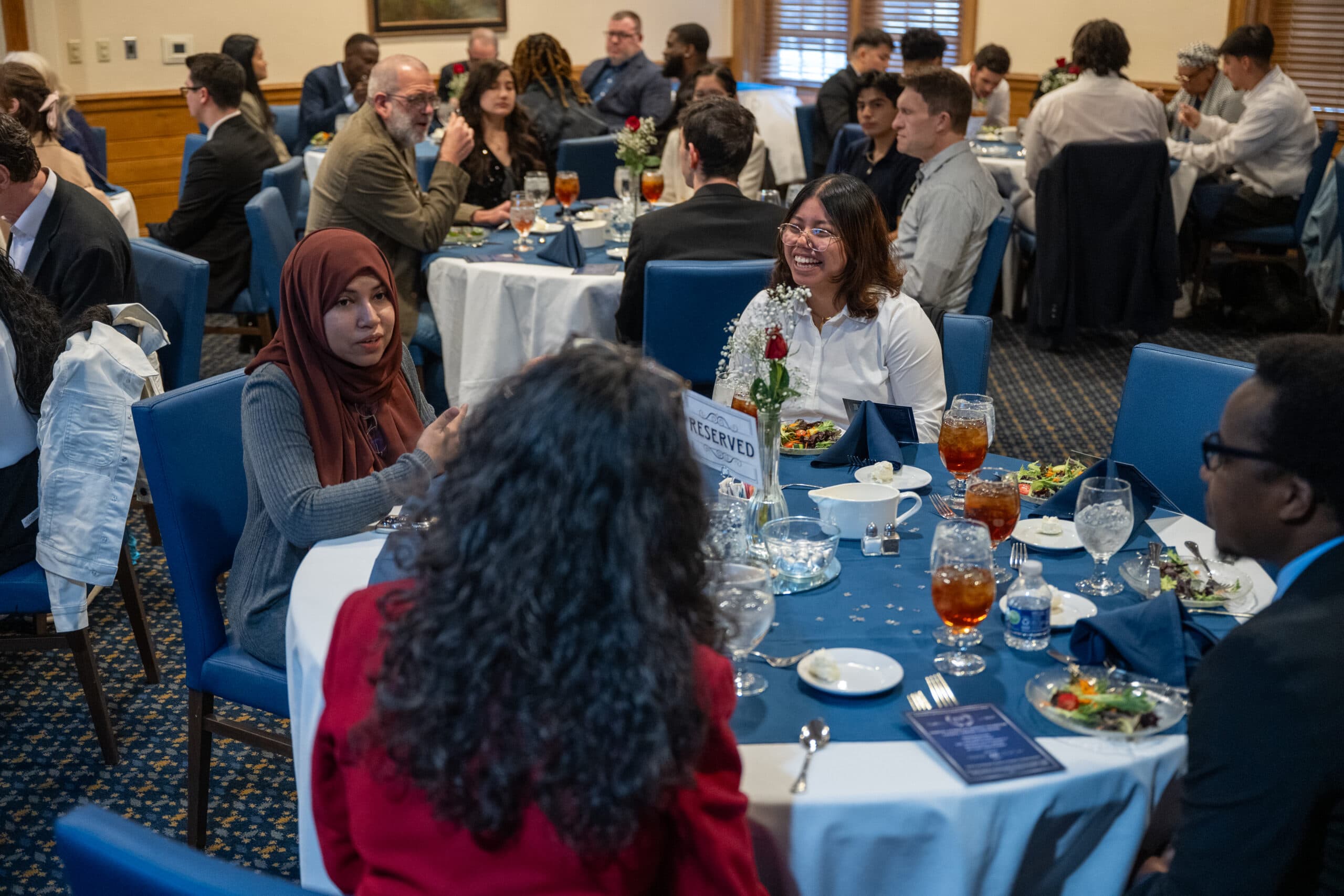 Berea College students at the Caudill luncheon