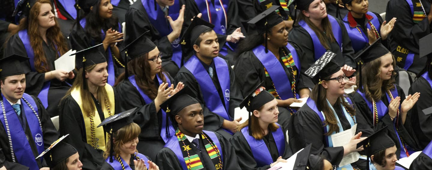 Berea College students at graduation