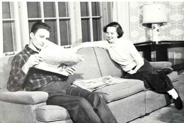 Charles and Dorothy during their time as students at Berea.