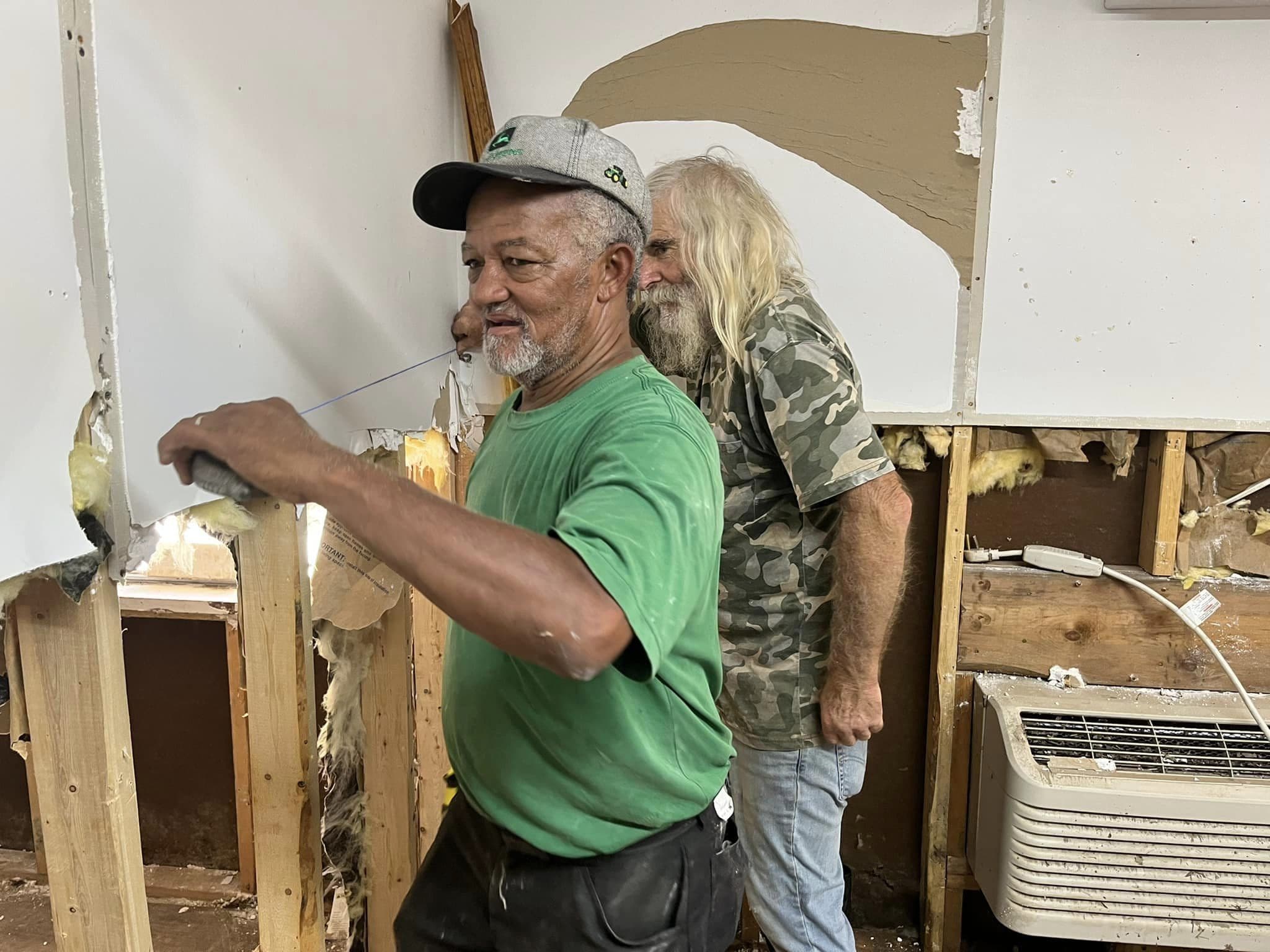 Help arrives. Photo by Celesta Riffe